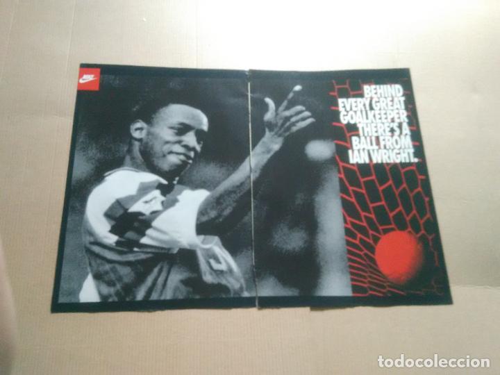 Collectionnisme sportif: IAN WRIGHT INGLATERRA POSTER 2 PAGINAS REVISTA WORLD SOCCER EN INGLES A&Ntilde;OS 90 GASCOIGNE CHRIS WADDLE