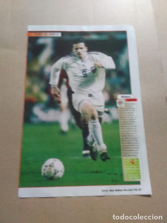 Collectionnisme sportif: PEDJA MIJATOVIC YUGOSLAVIA DJORKAEFF FRANCIA DOBLE POSTER 1 PAG MUNDIAL 98 WORLD CUP 1998 DON BALON