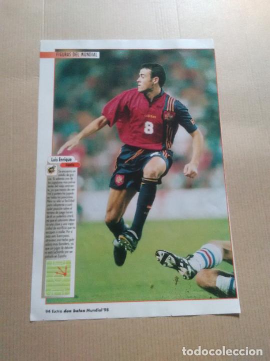 Collectionnisme sportif: LUIS ENRIQUE ESPA&Ntilde;A GIANFRANCO ZOLA ITALIA DOBLE POSTER 1 PAG MUNDIAL 98 WORLD CUP 1998 DON BALON