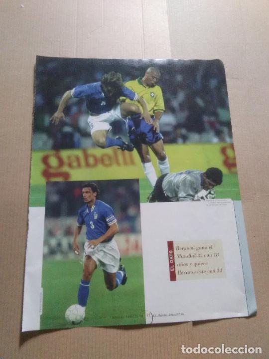 Collectionnisme sportif: RONALDO MALDINI PAGLIUCA CANNAVARO ITALIA TIPO POSTER 1PAG MUNDIAL 98 WORLD CUP 1998 MUNDO DEPORTIVO