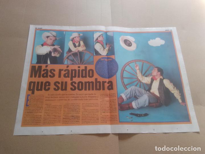 Collezionismo sportivo: PISTOLERO SERGI BARJUAN BARCELONA BAR&Ccedil;A 98-99 P&Oacute;STER 2 P&Aacute;G DIARIO SPORT CAMPE&Oacute;N LIGA 1998-1999