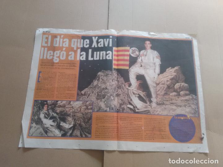 Collezionismo sportivo: ASTRONAUTA XAVI HERNANDEZ BARCELONA BAR&Ccedil;A 98-99 P&Oacute;STER 2 P&Aacute;G DIARIO SPORT CAMPE&Oacute;N LIGA 1998-1999