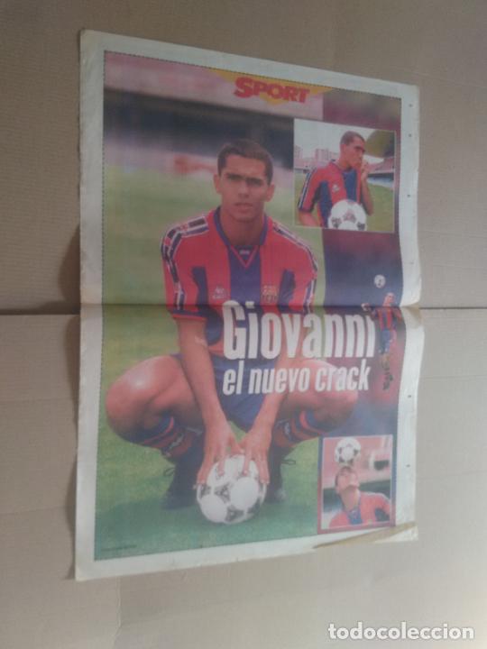 Collezionismo sportivo: GIOVANNI EL NUEVO CRACK P&Oacute;STER 2 P&Aacute;G DIARIO SPORT BARCELONA BAR&Ccedil;A LIGA 1996-1997 FUTBOL 96-97