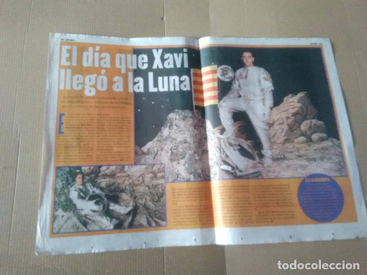 Collezionismo sportivo: ASTRONAUTA XAVI HERNANDEZ BARCELONA BAR&Ccedil;A 98-99 P&Oacute;STER 2 P&Aacute;G DIARIO SPORT CAMPE&Oacute;N LIGA 1998-1999