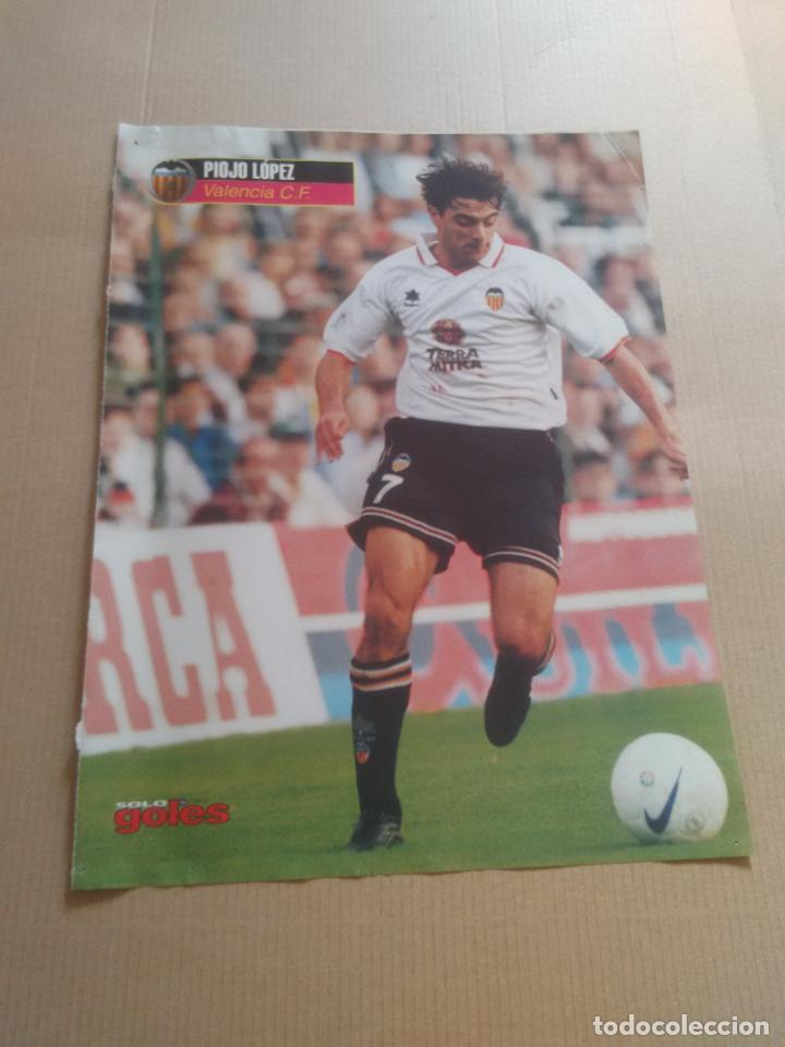 Collezionismo sportivo: CLAUDIO PIOJO LOPEZ VALENCIA 1998-1999 P&Oacute;STER 1 P&Aacute;G REVISTA SOLO GOLES 98-99 KUFFOUR BAYERN MUNICH