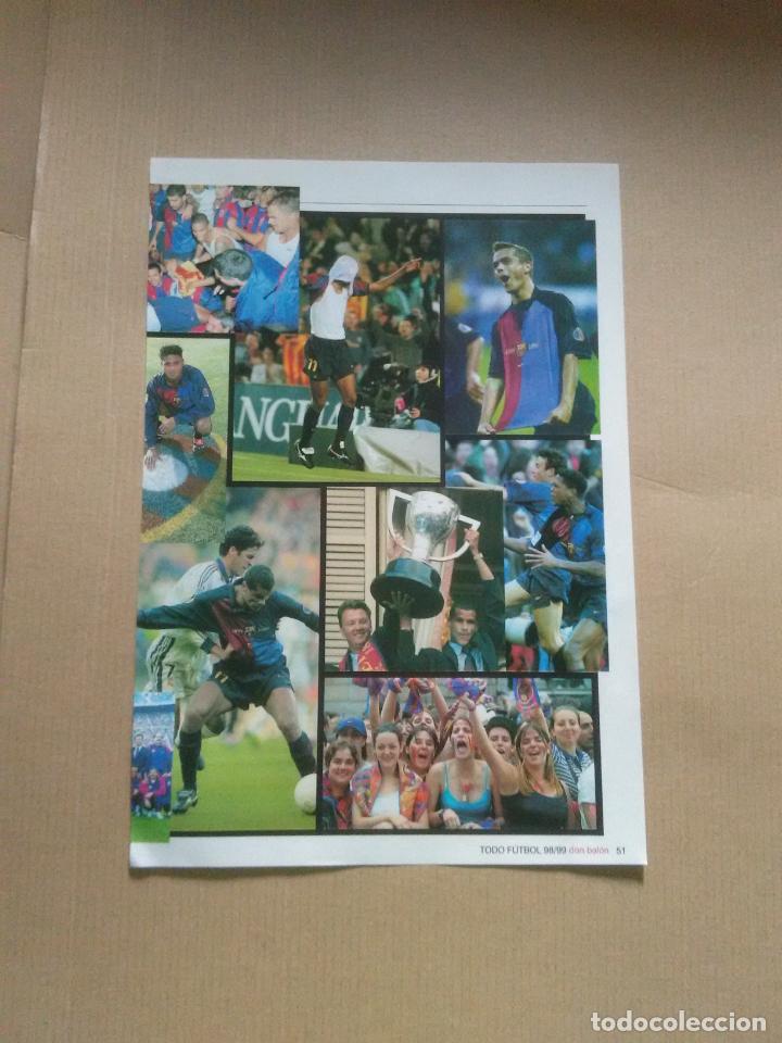 Coleccionismo deportivo: BARCELONA BAR&Ccedil;A CAMPE&Oacute;N LIGA 98-99 ROA MALLORCA DOBLE POSTER 1 PAG REVISTA DON BALON 1998-1999