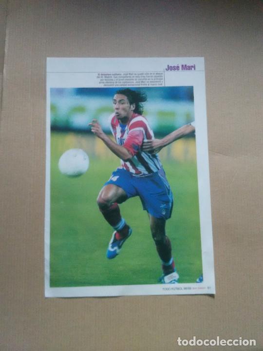 Coleccionismo deportivo: JOSE MARI ATLETICO MADRID DELY VALDES OVIEDO 98-99 DOBLE POSTER 1 PAG REVISTA DON BALON 1998-1999
