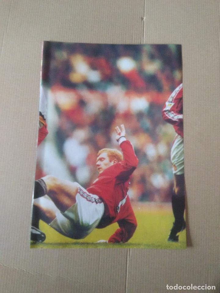 Coleccionismo deportivo: PAUL SCHOLES MU MANCHESTER UNITED POSTER 1 PAGINA REVISTA SOLO GOLES A&Ntilde;OS 90-00