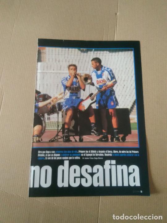 Coleccionismo deportivo: QUIQUE DE LUCAS RAUL TAMUDO ESPANYOL 1999-2000 TIPO POSTER REPORTAJE 1 PAG REVISTA SOLO GOLES 99-00