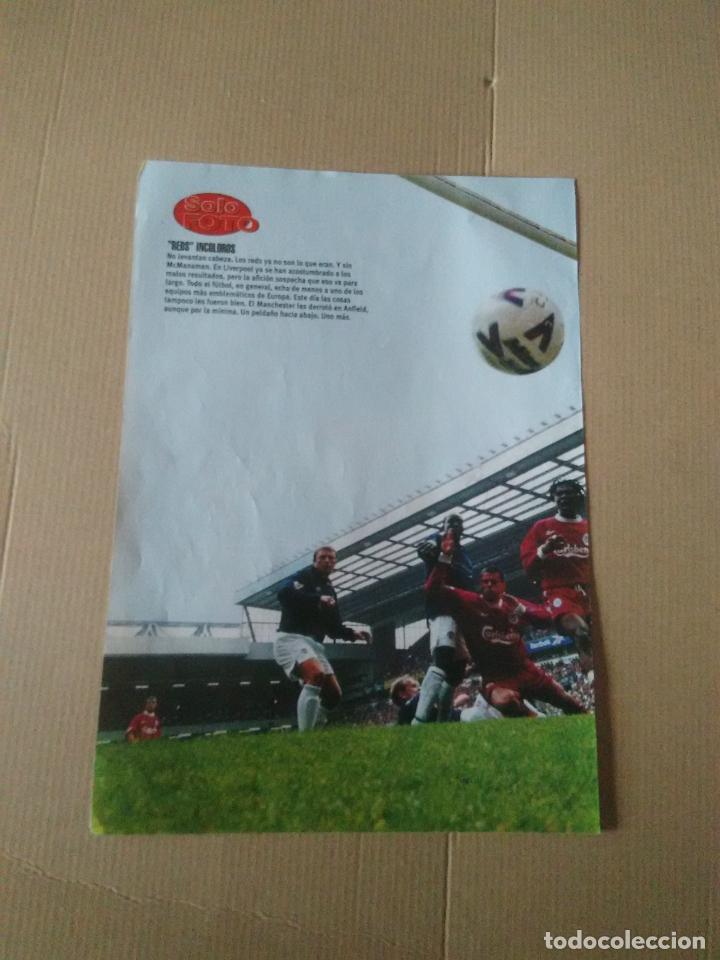Coleccionismo deportivo: MANCHESTER UNITED MU LIVERPOOL 1999-2000 TIPO POSTER 1 P&Aacute;G REVISTA SOLO GOLES 99-00 PREMIER LEAGUE