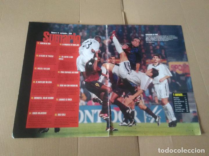 Collezionismo sportivo: REAL MADRID BARCELONA BAR&Ccedil;A 1999-2000 TIPO POSTER 2 P&Aacute;G REVISTA SOLO GOLES 99-00 LIGA FUTBOL