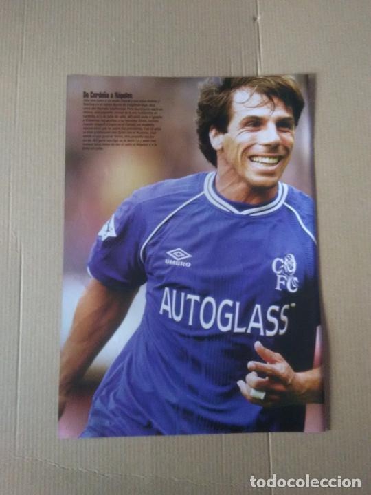 Collectionnisme sportif: GIANFRANCO ZOLA CHELSEA 1999-2000 POSTER 1 P&Aacute;G REVISTA SOLO GOLES LIGA FUTBOL 99-00 PREMIER LEAGUE