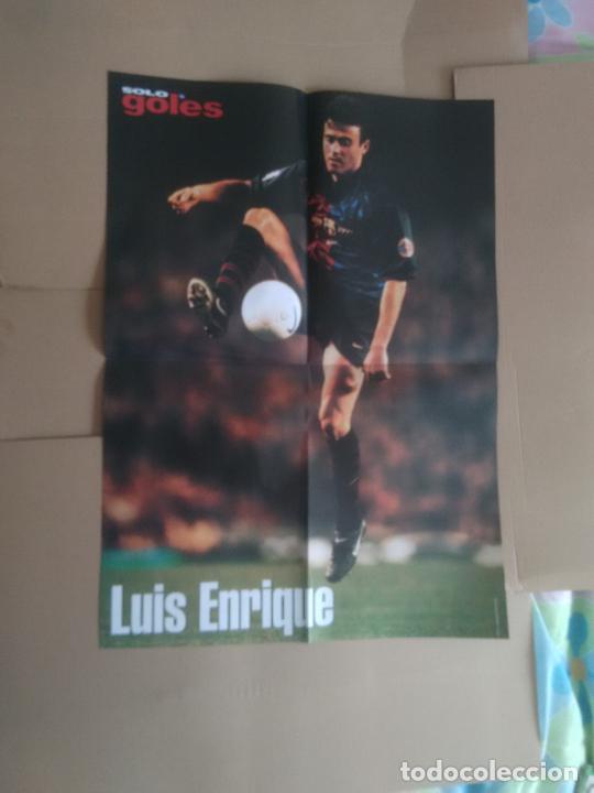 Sammelleidenschaft Sport: LUIS ENRIQUE BARCELONA BAR&Ccedil;A CLARENCE SEEDORF REAL MADRID DOBLE P&Oacute;STER 4 PAG REVISTA SOLO GOLES LIGA
