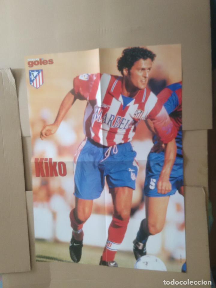 Collectionnisme sportif: KIKO ATLETICO PEDJA MIJATOVIC REAL MADRID DOBLE P&Oacute;STER 4 PAG REVISTA SOLO GOLES LIGA FUTBOL