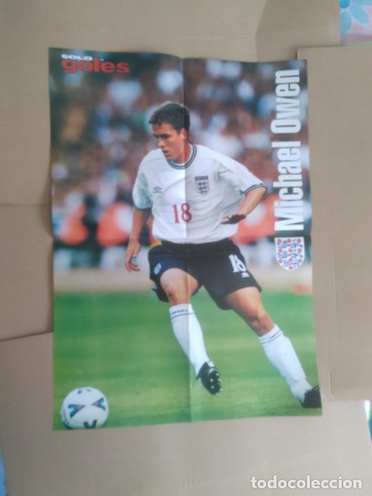 Collectionnisme sportif: MICHAEL OWEN INGLATERRA VITOR BAIA PORTUGAL DOBLE P&Oacute;STER 4 PAG REVISTA SOLO GOLES FUTBOL EURO 2000