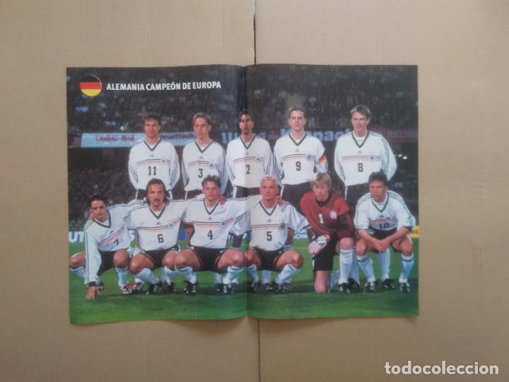Collectionnisme sportif: EQUIPO ALEMANIA CAMPEON EUROPA P&Oacute;STER 2 P&Aacute;G REVISTA SOLO GOLES + REPORTAJE RUMANIA GERMANY