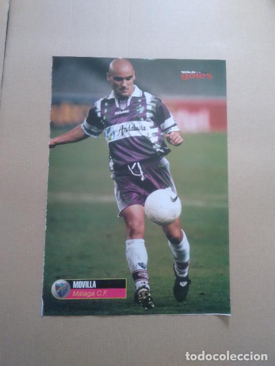 Collezionismo sportivo: MOVILLA MALAGA P&Oacute;STER 1 PAG REVISTA SOLO GOLES + REPORTAJE NUMANCIA 99-00 LIGA FUTBOL 1999-2000