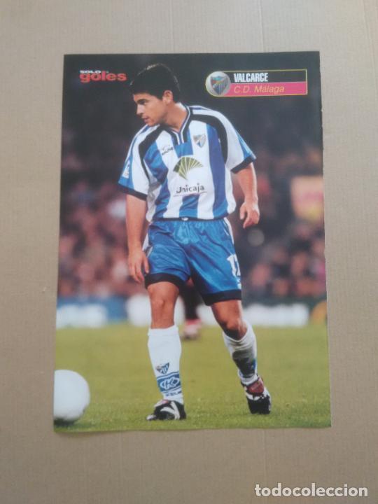 Collezionismo sportivo: VALCARCE MALAGA MICHEL SALGADO REAL MADRID DOBLE P&Oacute;STER 1 PAG REVISTA SOLO GOLES LIGA FUTBOL