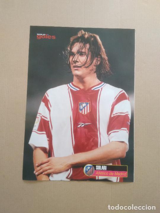 Collezionismo sportivo: SANTIAGO SOLARI ATLETICO MADRID P&Oacute;STER 1 PAG REVISTA SOLO GOLES LIGA FUTBOL + MONO BURGOS ARGENTINA