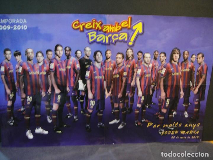 Collezionismo sportivo: poster del futbol club barcelona - temporada 2009 / 2010 - 34 x 55 cnt&ordm;