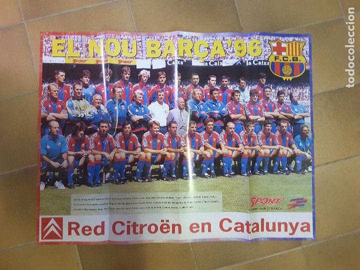 Collezionismo sportivo: Poster FC Barcelona 96, 80 por 60 cm