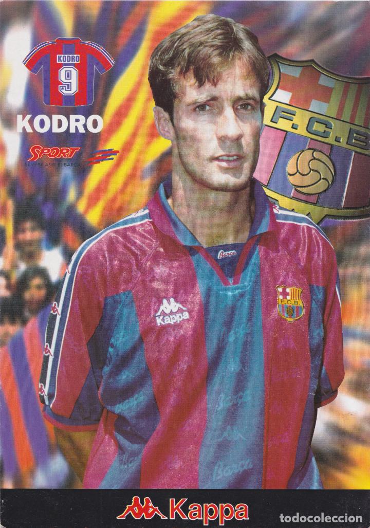 Collezionismo sportivo: MEHO KODRO &ndash; FUTBOL CLUB BARCELONA &ndash; KAPPA &ndash; SPORT BAR&Ccedil;A 95 - LAMINA CARTON (21X30)