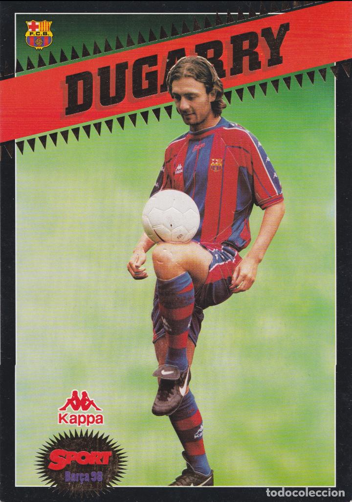 Collezionismo sportivo: Christophe Dugarry &ndash; FUTBOL CLUB BARCELONA &ndash; KAPPA &ndash; SPORT BAR&Ccedil;A98 - LAMINA CARTON (21X30)