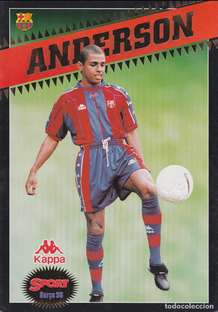 Collezionismo sportivo: Sonny &Acirc;nderson da Silva &ndash; FUTBOL CLUB BARCELONA &ndash; KAPPA &ndash; SPORT BAR&Ccedil;A98 - LAMINA CARTON (21X30)