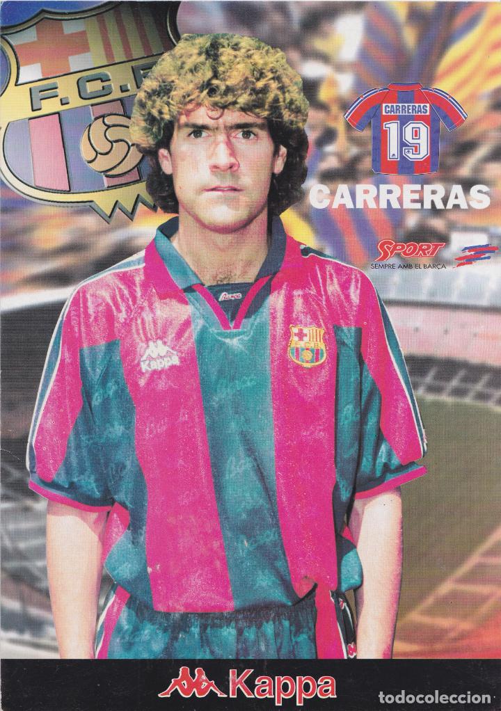 Coleccionismo deportivo: LLU&Iacute;S CARRERAS &ndash; FUTBOL CLUB BARCELONA &ndash; KAPPA &ndash; SPORT SEMPRE AMB EL BAR&Ccedil;A - LAMINA CARTON (21X30)