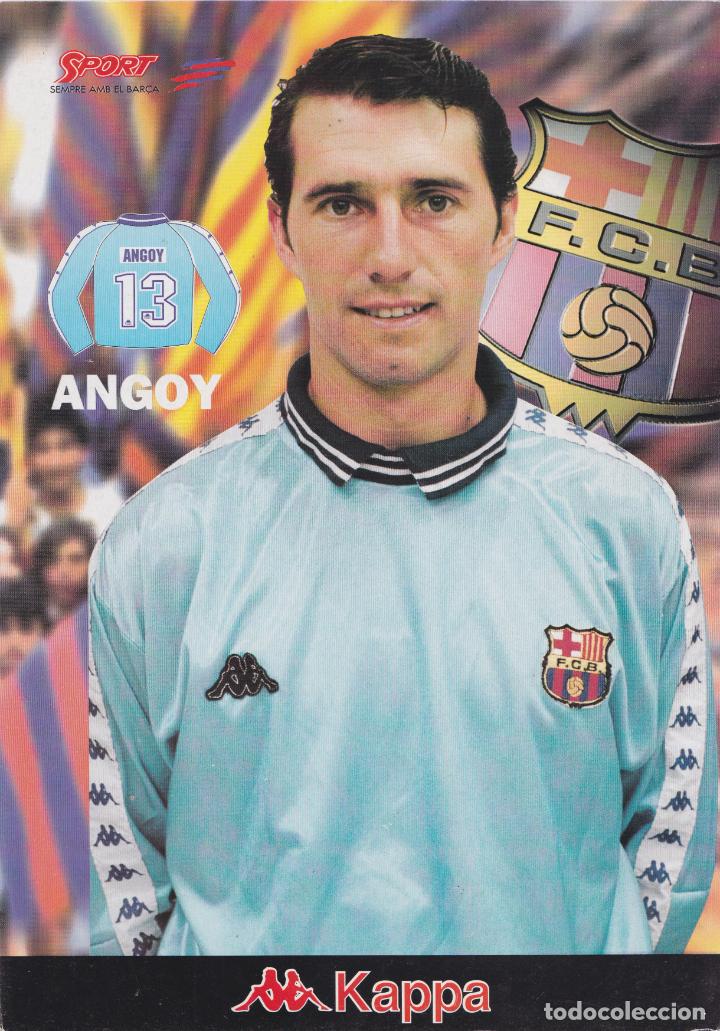 Coleccionismo deportivo: JES&Uacute;S ANGOY &ndash; FUTBOL CLUB BARCELONA &ndash; KAPPA &ndash; SPORT SEMPRE AMB EL BAR&Ccedil;A - LAMINA CARTON (21X30)