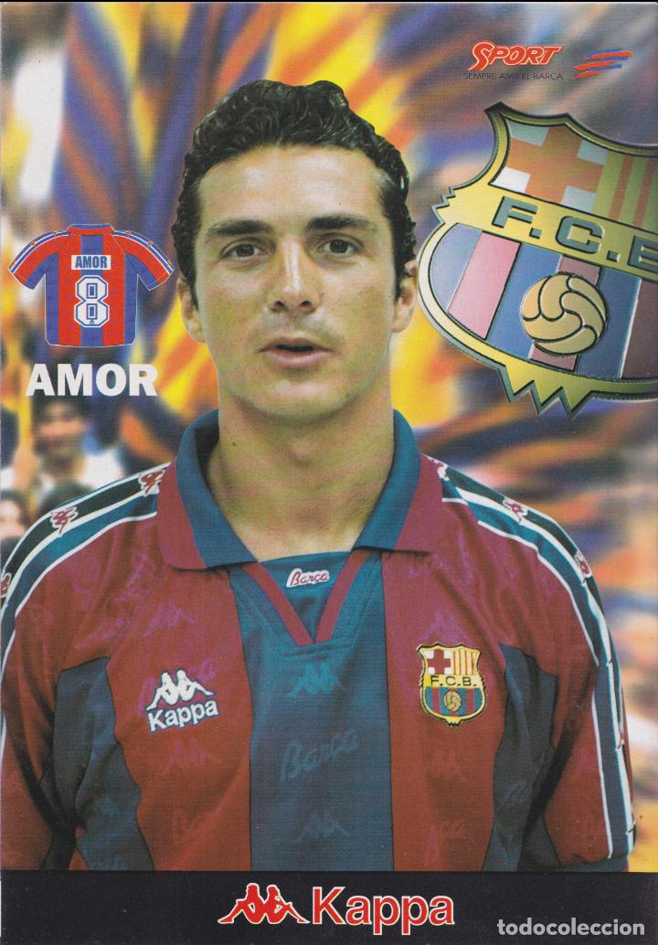 Coleccionismo deportivo: GUILLERMO AMOR &ndash; FUTBOL CLUB BARCELONA &ndash; KAPPA &ndash; SPORT SEMPRE AMB EL BAR&Ccedil;A - LAMINA CARTON (21X30)