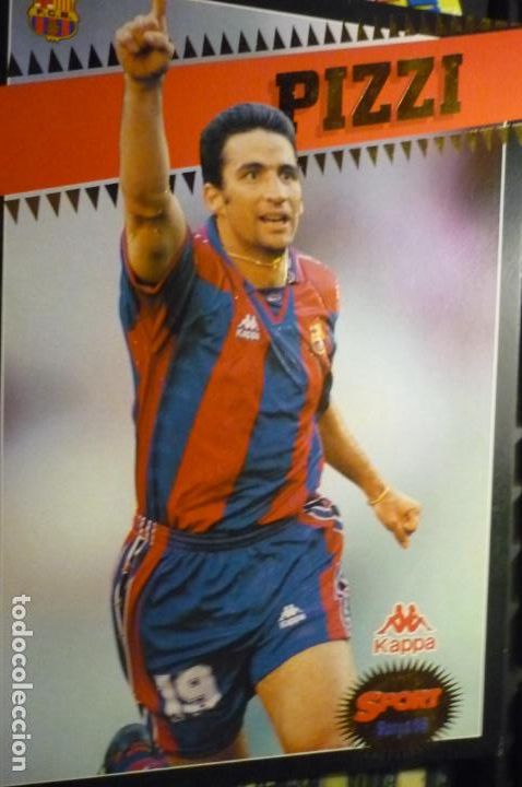 Coleccionismo deportivo: lamina cartulina 29 x 21 futbol jugador del fc barcelona pizzi