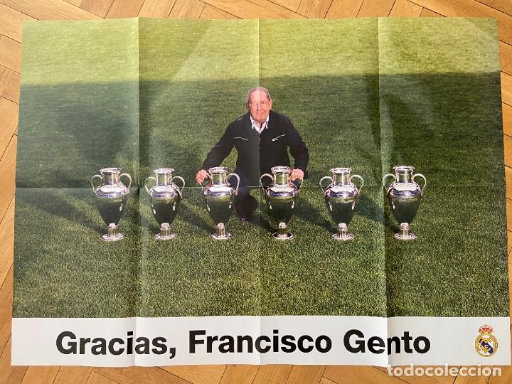 Coleccionismo deportivo: ENORME Y GRAN CARTEL POSTER OFICIAL REAL MADRID HOMENAJE A FRANCISCO PACO GENTO 2022