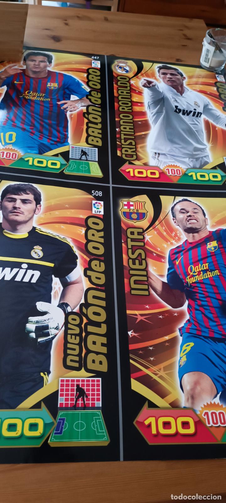 Collectionnisme sportif: POSTER ADRENALYN 2011 12 - 11 /12 - MESSI BALON DE ORO - CRISTIANO - INIESTA - CASILLAS