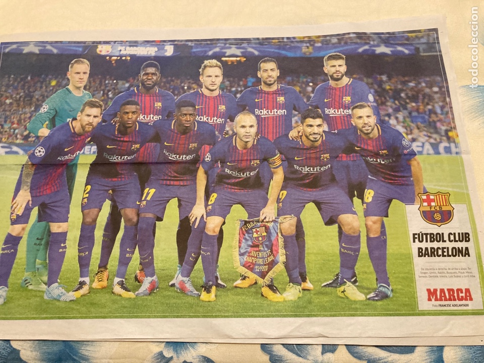 Coleccionismo deportivo: 2 POSTERS BAR&Ccedil;A - MARCA - - Foto 3