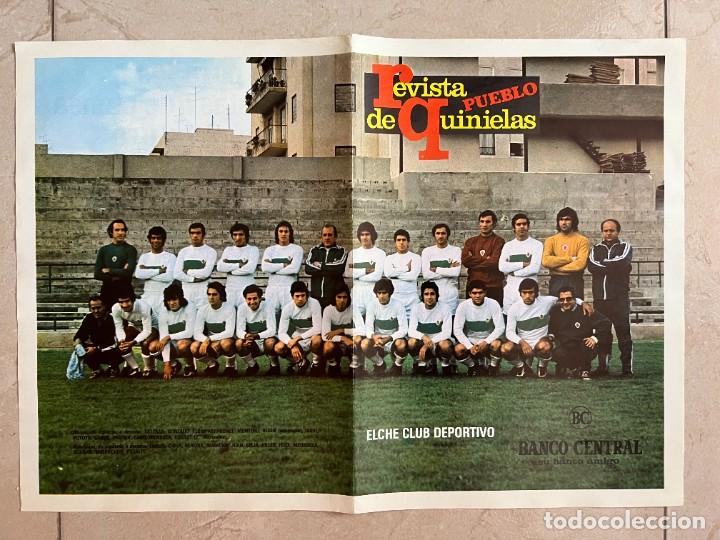 Coleccionismo deportivo: P&oacute;ster Elche. Revista de quinielas pueblo.
