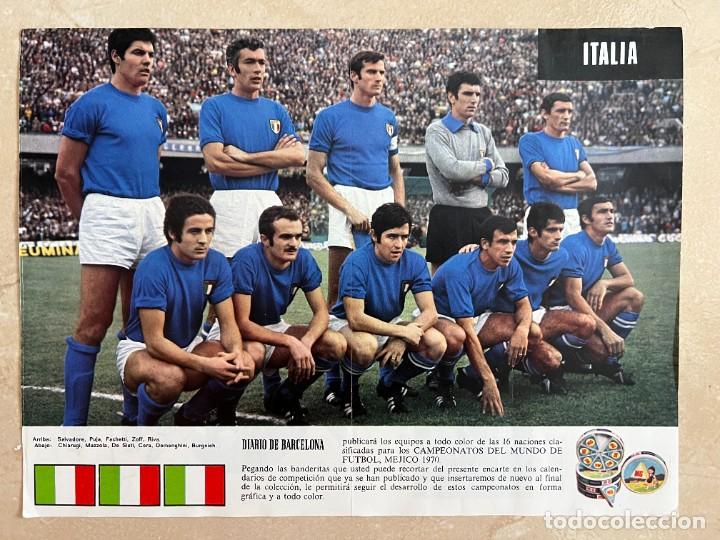 Coleccionismo deportivo: POSTER - DIARIO DE BARCELONA - CAMPEONATOS MUNDIALES DE FUTBOL - MEJICO 1970 - ITALIA