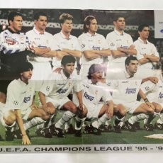 Coleccionismo deportivo: PÓSTER REAL MADRID UEFA 95/96. Lote 363148720