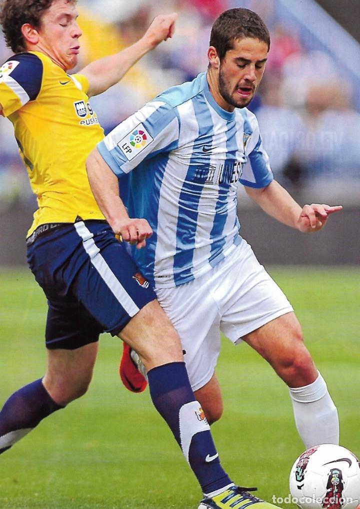 Coleccionismo deportivo: M&Aacute;LAGA CF: L&aacute;mina de ISCO. 2012 - Foto 1