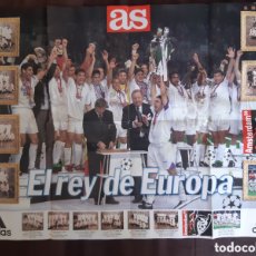 Coleccionismo deportivo: POSTER GIGANTE REAL MADRID CAMPEON DE LA SEPTIMA COPA DE EUROPA CHAMPION LEAGE 1998 DIARIO AS 98
