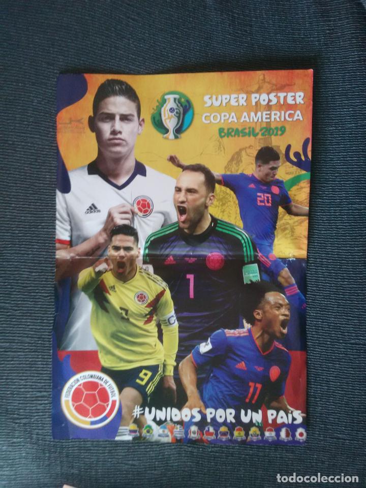 Collectionnisme sportif: SUPER POSTER COLOMBIA COPA AMERICA BRASIL 2019 UNIDOS POR UN PAIS 19 JAMES FALCAO OSPINA CUADRADO