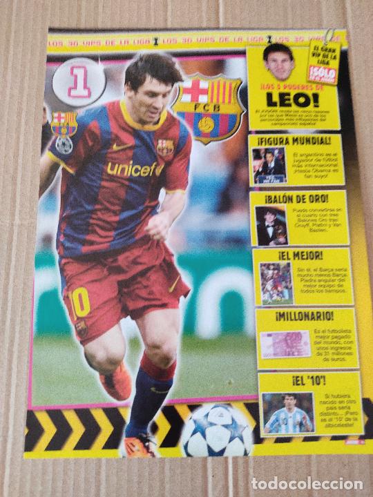 Sammelleidenschaft Sport: LEO MESSI BARCELONA BAR&Ccedil;A TIPO POSTER 1 P&Aacute;G REVISTA JUG&Oacute;N DATOS + DIEGO LOPEZ VILLARREAL