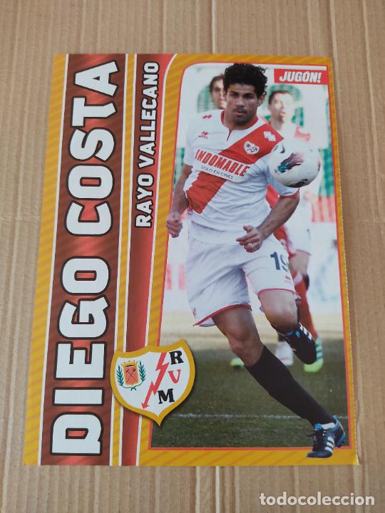 Sammelleidenschaft Sport: DIEGO COSTA RAYO VALLECANO EQUIPO ALINEACI&Oacute;N VALENCIA LIGA 2011-2012 DOBLE POSTER 1P&Aacute;G REVISTA JUG&Oacute;N