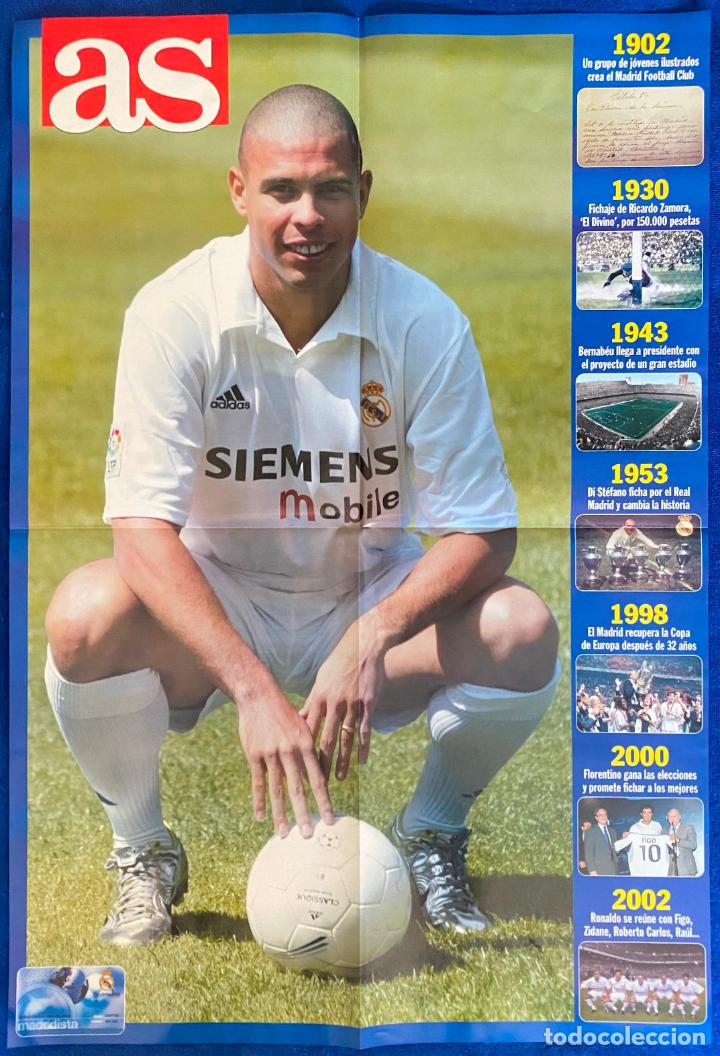 Sammelleidenschaft Sport: Poster Ronaldo Nazario - Real Madrid - AS (2002)