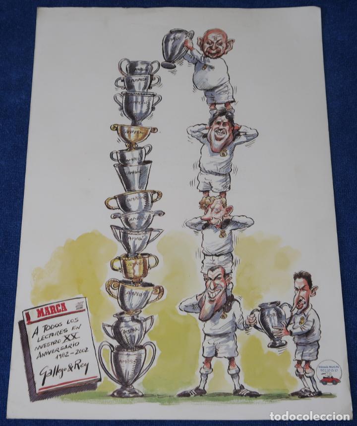 Sammelleidenschaft Sport: L&aacute;mina 20 aniversario de Marca - Real Madrid - Gallego & Rey (2002)