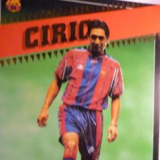 Coleccionismo deportivo: POSTER CARTULINA TAMAÑO FOLIO APROX. FC BARCELONA -JUGADOR CIRIC. Lote 365260306