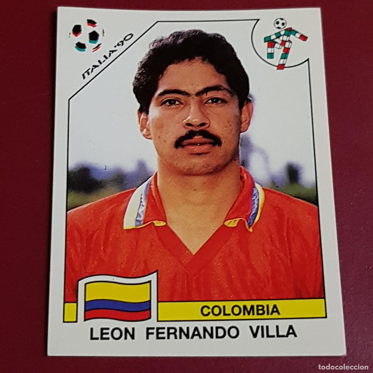 Sammelleidenschaft Sport: PANINI - ITALIA 90 - 1990 - COLOMBIA - LEON FERNANDO VILLA 294 - NUNCA PEGADO