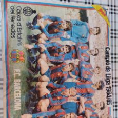 Coleccionismo deportivo: POSTER 60*43CM F.C.BARCELONA. CAMPIÓ DE LLIGA 1984/85. SPORT. Lote 366074631