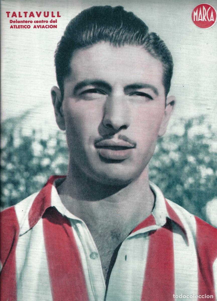 Sammelleidenschaft Sport: MARCA F&Uacute;TBOL.- L&Aacute;MINA POSTER. ATL&Eacute;TICO AVIACI&Oacute;N. TALTAVULL. DELANTERO CENTRO- A&Ntilde;OS 40 (32 X 23CM)