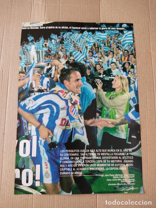Coleccionismo deportivo: MANEL SERRANO ESPANYOL CAMPEON COPA 99-2000 TIPO POSTER 1 PAG REVISTA DON BALON REPORTAJE ATLETICO